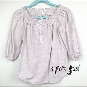 BDG Urban Outfitters Striped Peasent Top S